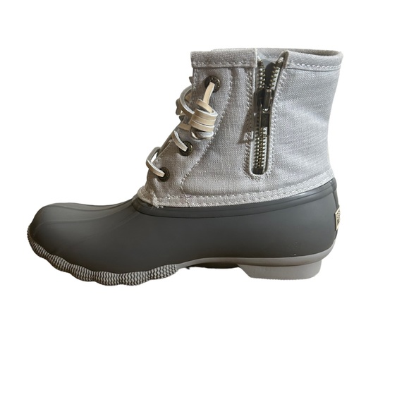 🌟 NEW Sperry Women's Saltwater Duck Booties - Grey/Grey 🌟 - Picture 5 of 6